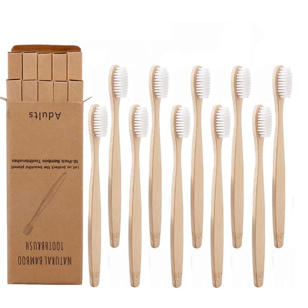 

reusable bamboo toothbrush whole sale big pack with paper case box l and home use