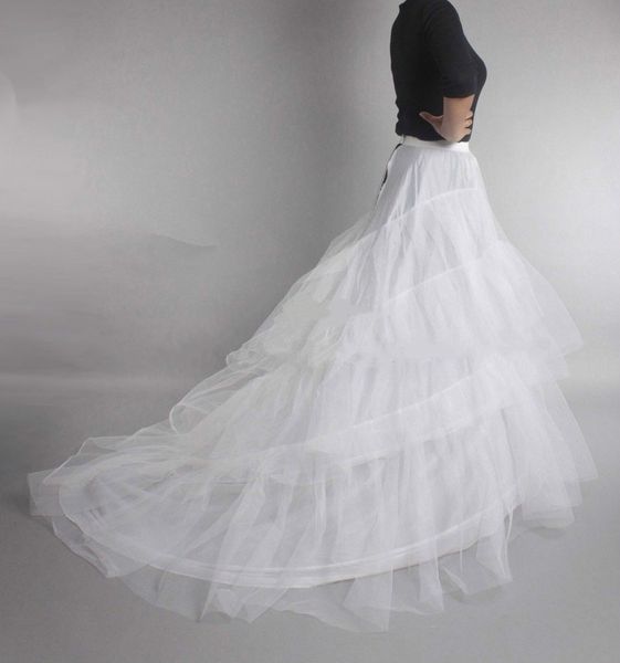 Cheap Wedding Petticoat Jupon Court Train Crinoline Slip