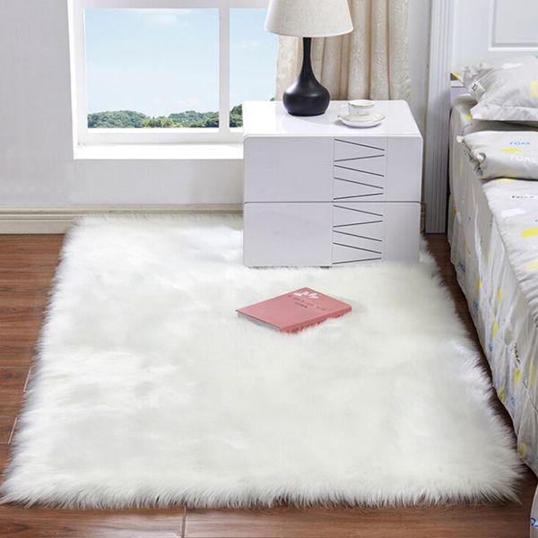 

soft artificial sheepskin rug chair cover artificial wool warm hairy carpet seat fur fluffy area rugs home decor 60*120cm