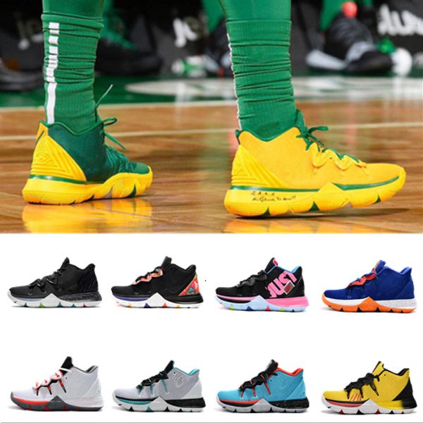 

2019 new 5 basketball shoes mens 5 gold/championship mvp finals training sneakers designer sports running shoes black size 7-12