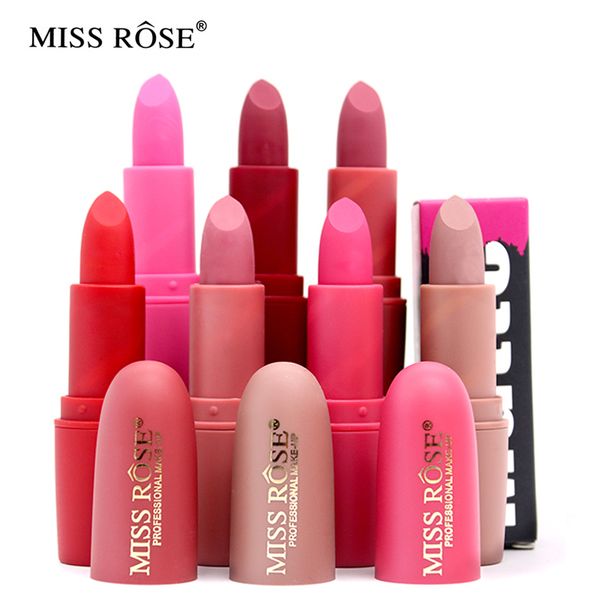 

miss rose 15 colors full professional makeup lipstick matte lipstick long-lasting cosmetics for make-up malipstick