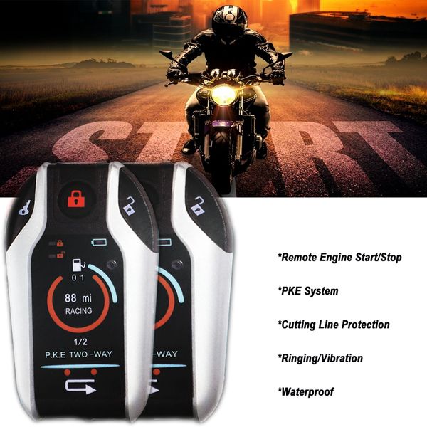 

two way motorcycle alarm system scooter dc 12v burglar alarms motorbike dual remote engine start alarm motor anti-theft alarma