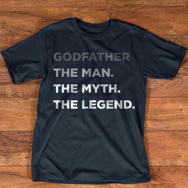 

охладить godfather человек миф легенда лучший uncle футболка, White;black