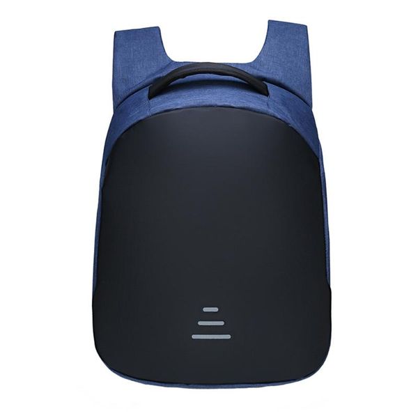 

men multi pockets oxford cloth anti theft lapbackpack zipper closure adjustable waterproof large capacity usb charging port