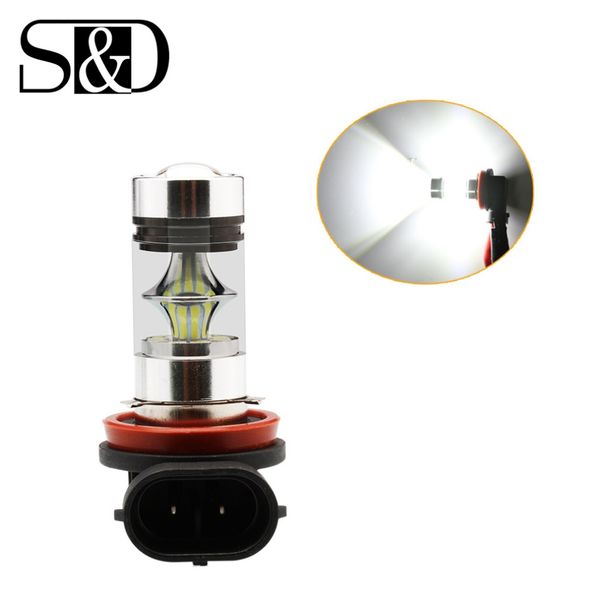 

h8 h11 super bright led bulbs car fog lamp drl driving tail lamp car light source parking 1250lm 12v - 24v 100w 6000k white