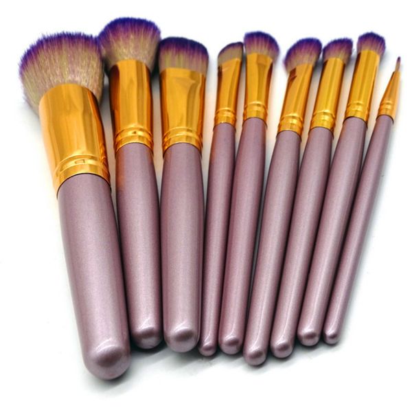 

professional makeup brushes 9pcs vegan no logo makeup brush set purple make up brushes face blush foundation eyeshadow brush set beauty tool