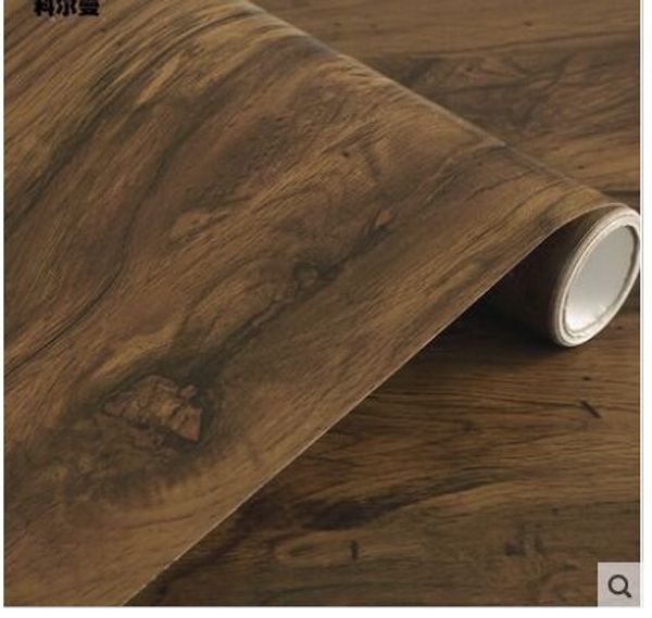 

self-adhesive imitation wood-grain wallpaper paper table wardrobe cabinet door old furniture renovation l wallpaper