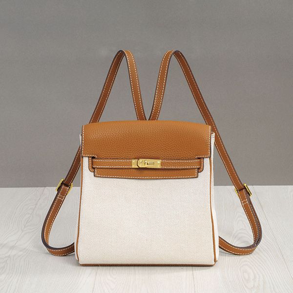 

canvas backpack female 2020 new korean fashion bag leisure travel bag small backpack