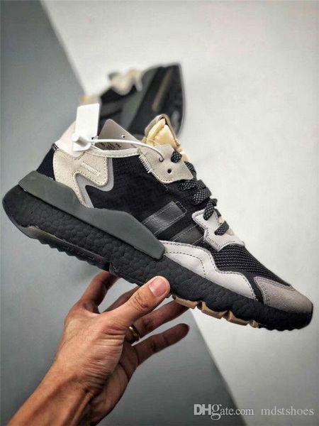 

2019 with box nite jogger running shoes for men women realboost core black red 3m reflective designer sports sneakers eur 36-44