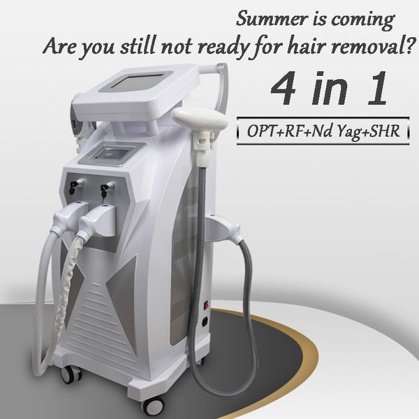 

2019 multifuction 4 в 1 opt + в + лазеѬ + ipl shr elight омоложение кожи ађиѬовки / воло / жилки ма, Black