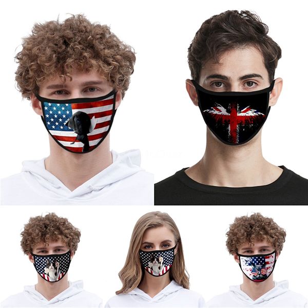 

2020 in stock fast ship kids and face masks with breathing valve 3-layer fashion designer mask dustproof earloop mask#aq55