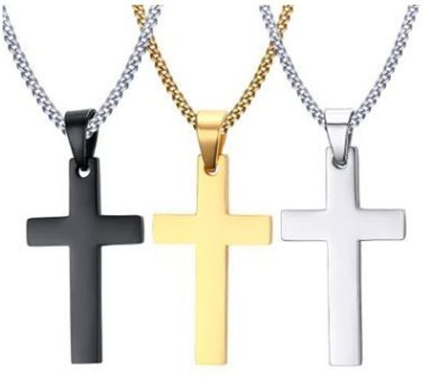 

церковные ювелирные изделия 35мм из нержавеющей стали крест кулон титана стали мужские ожерелье оптом женские аксессуары сваровски 925 кендр, Silver