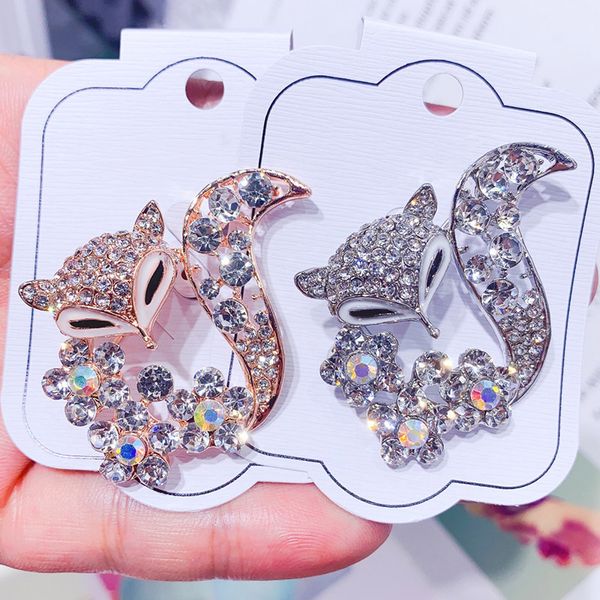 

rhinestone animal shape brooch alloy brooch clothes ornament decor for sweater dress cardigan kqs8, Gray