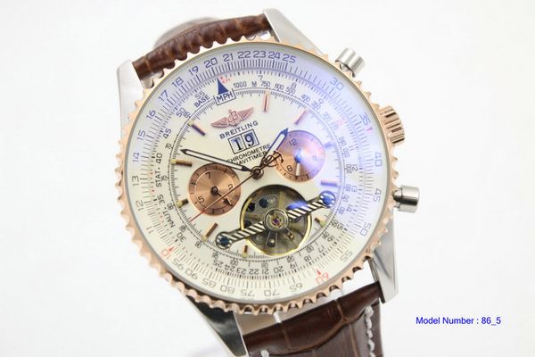 

2019 luxury mens professional automatic bentley watch men's watches wristwatch br1, Black;brown