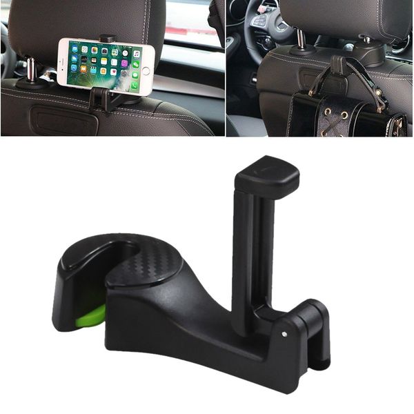 

auto car headrest seat back hook hanger cell phone holder stand clip tool