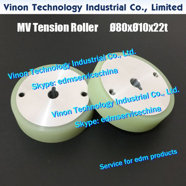 

deh11a upper urethane tension roller for mitsubishi mv1200 machine x089d051g51, deh1100 mv tension roller od80x22mmt, 252195, 24.10.816