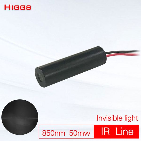 

portable lanterns 850nm 50mw infrared line laser module ir invisible poelectric switch emitter robot scanning