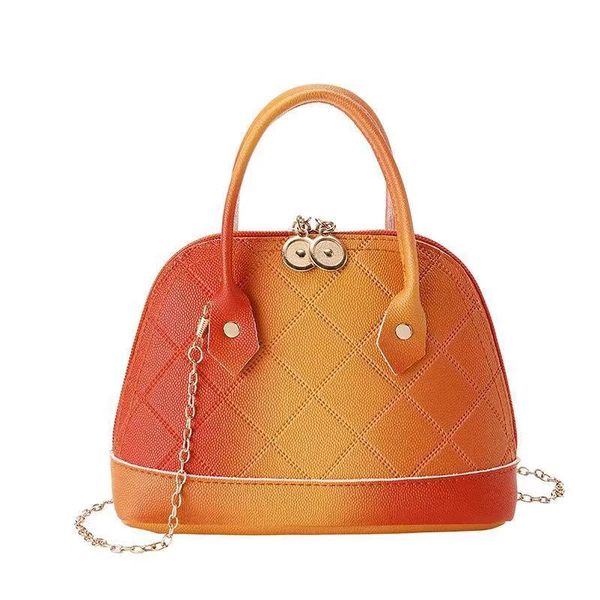 

2019 for women fashion personality gradient caviar hand shell bag women's shoulder bag handbags messenger mochila feminina