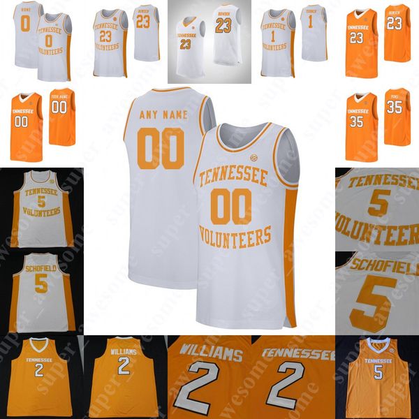 

tennessee volunteers basketball jersey bowden yves pons lamonte turner grant williams admiral schofield bone john fulkerson josh richardson, Black;red
