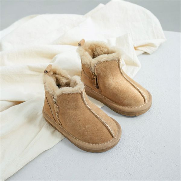 

cowhide wool kids fur-one snow boots very much suitable for children/boys/girls/toddler/infant /baby suitable for 0-6 years kids