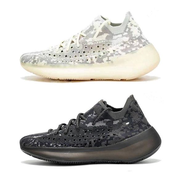 

designer 380 v3 kanye west alien designer running shoes men women bold black and stark white breathable 3.0 outdoor sports sneakers trainers