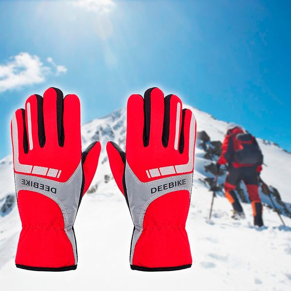 

men winter thermal gloves outdoor motorcycle riding windproof thicken ski gloves