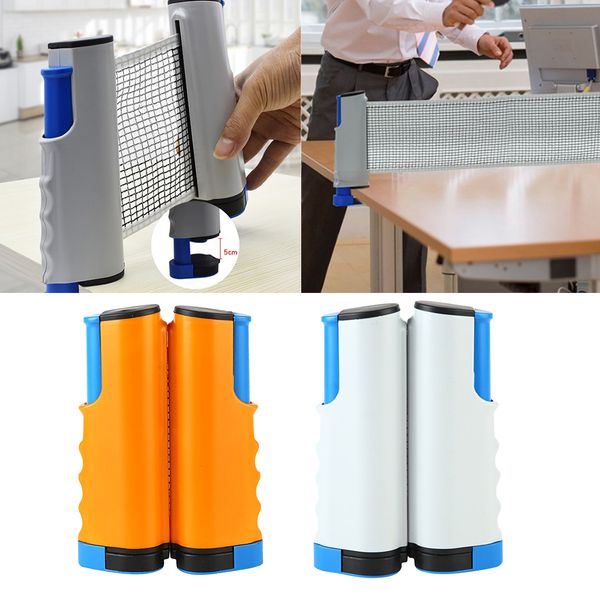 

2pcs retractable table tennis net plastic pong games playing net rack
