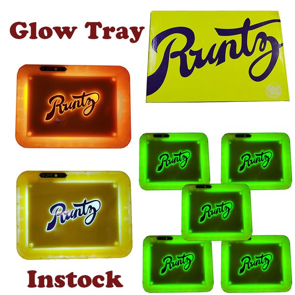

Runtz LED Glow Tray Backwoods Роллинг лоток сухой травы хранения держатель Чужеродные Labs E Cig Упаковка аккумуляторная Роллинг Instock 28 * 20,8 * 3см
