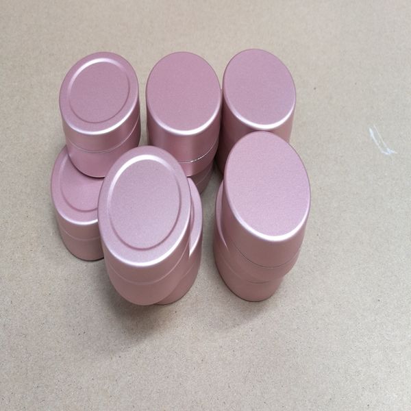 100pcs / lot 20g caixa vazia 20ml Alumínio Jar Lip Gloss contentores Chá Tin Cosméticos embalagem do frasco rosa frascos de prata