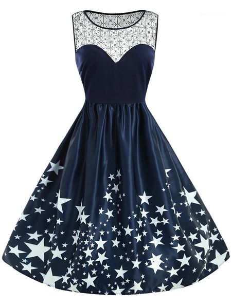 

повседневная одежда женская летняя дизайнер звездные платья экипаж шеи без рукавов кружева вечеринки fshion женская одежда плюс размер, Black;gray