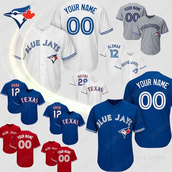 

Пользовательские Торонто Владимир Герреро младший Блю Джейс Джерси Роберто Аломар Картер Рандал Гричек Смоак Royal Stroman бейсбола трикотажных изделий