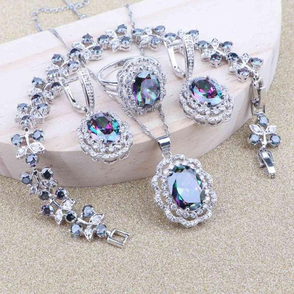 

zirconia women bridal jewelry sets for silver 925 costume jewellery wedding pendant bracelet rings earrings necklace set