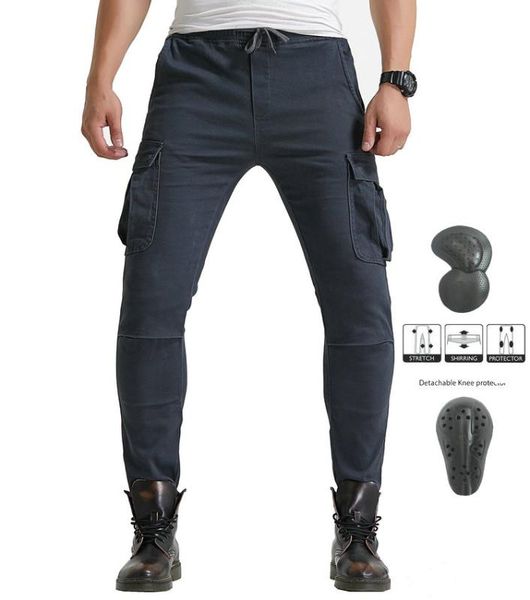

motorcycle riding pants pantalons motocross racing jeans with 4 x knee hip armor pads cargo trousers for men women