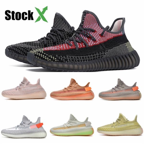 

new carbon blue kanye west running shoes men women magnet vanta tephra inertia static triple black s sneakers mens designer shoes #qa387