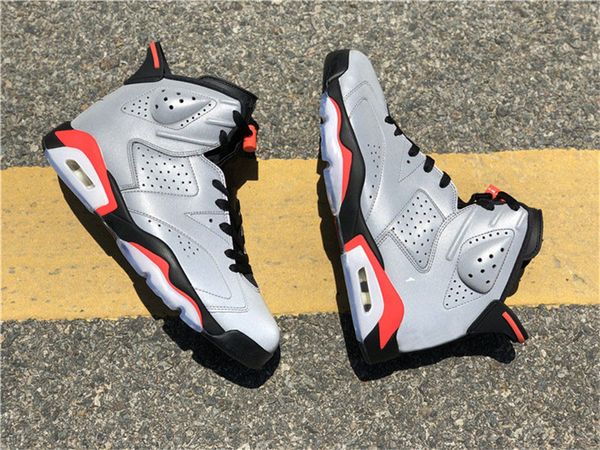 

2019 authentic 6 jsp 3m reflective infrared reflective silver black 6s men basketball shoes sports sneakers ci4072-001 with box