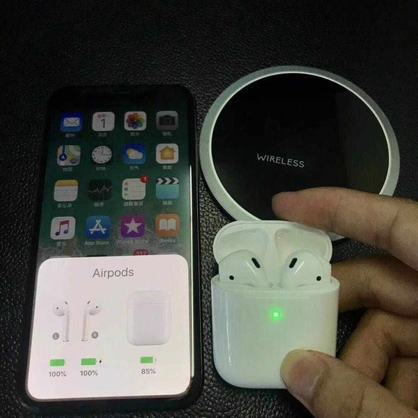 

Up to date for airpod 2 pop up upercopy bluetoothhead et touch voice earphone double phone head et real battery di play voice control