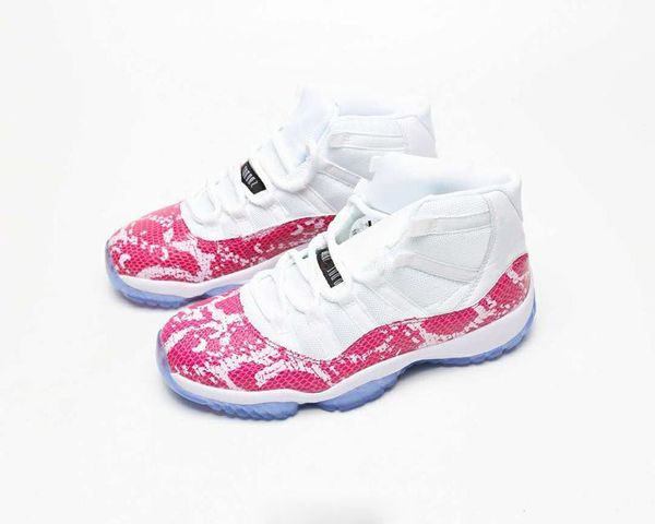 

with box)2019 11 high pink snakeskin basketball shoes men snakeskin sneaker