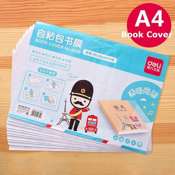 

10 sheets books protective transparent thicken book covers for students gradebook 50x36cm a4 protect book 8655