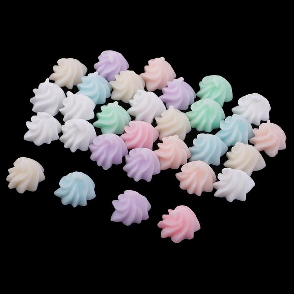 

30x chocolate cream scrapbooking embellishments flatback diy craft accessory
