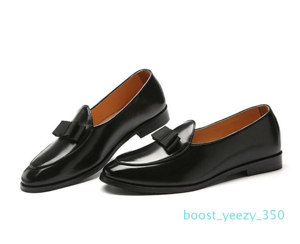 

designer fasion men pointed bowite mixed color oxfords shoes 2018 wedding flats dress homecoming prom formal shoes sapato social b35, Black
