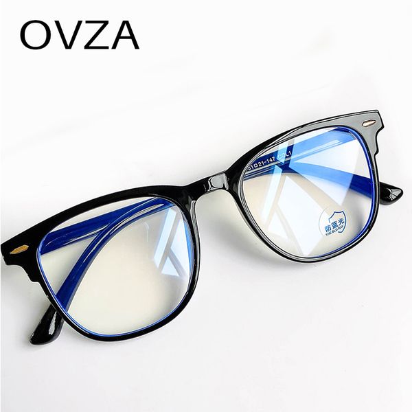

ovza blue light blocking glasses men fashion women computer goggle optical glasses frame s4028, White;black