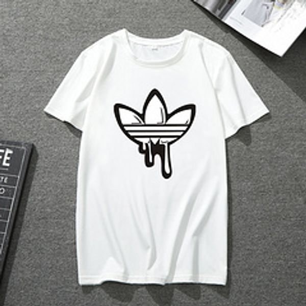 

fashion white fashion summer men summer cotton tees skateboard hip hop streetwear t shirts ad designer, White;black