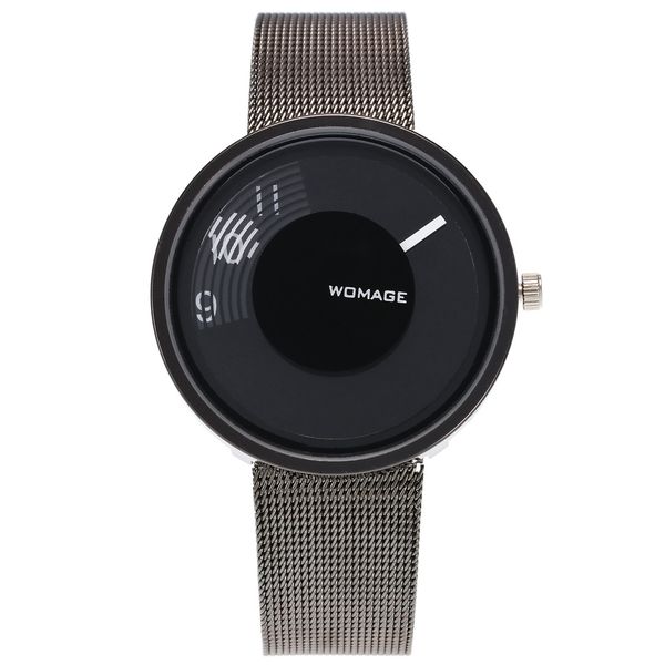 

men's latest quartz fashion watches relojes hombre stainless steel belt casual business male round clock relogio masculino, Slivery;brown
