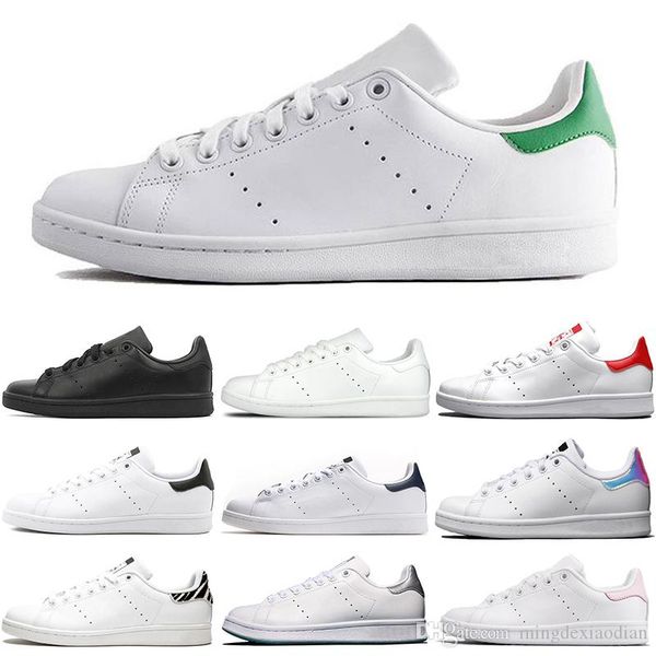 

stan smith casual shoes for men women black white green flat leather platform outdoor mens trainers sports sneakers size 36-44