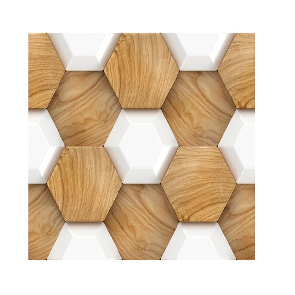 

tile wall sticker square hexagon shape bathroom pvc decor stick on art decal new