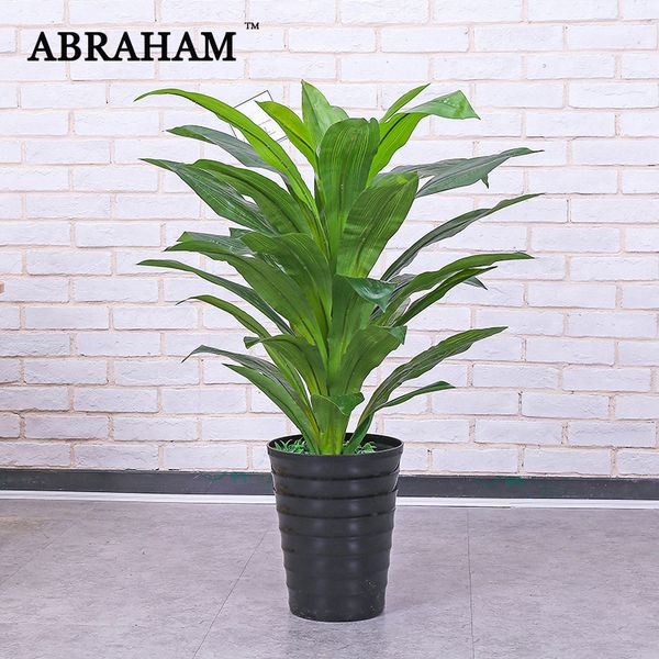 

100cm tropical plants large artificial tree fake palm tree plastic coconut leaf green brazil dracaena for home offcie decor