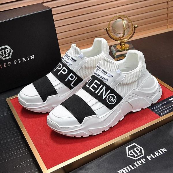 

designer philipp plein shoes fashion design mens shoes sneakers lace -up luxury breathable casual lightweight low footwears