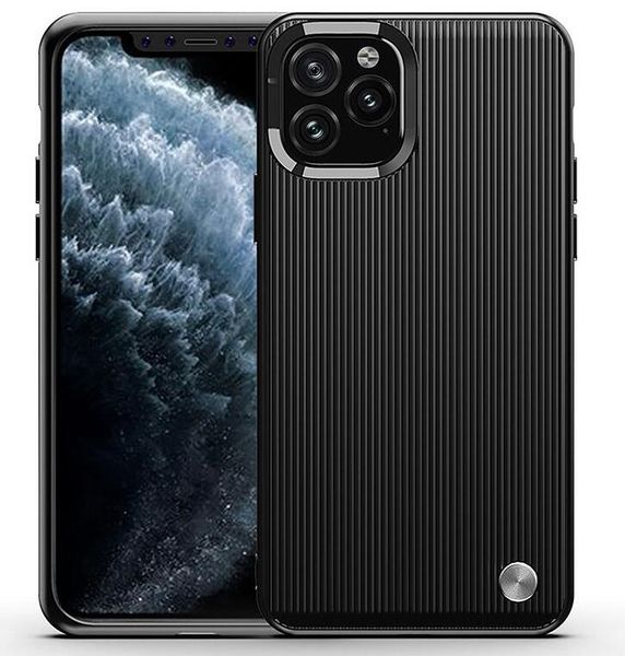 

новый случай телефона stripe line матовый углеродного волокна bump противоударный для iphone 11 pro max xs 8 7 plus samsung s10