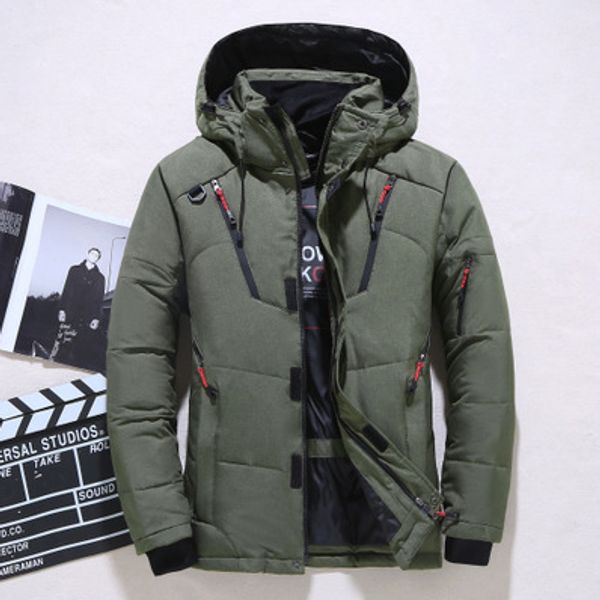 

mens designer parkas down jacket outdoor short clothing thickening casual duck down clothing college points selling 2019 new size m-4xl, Black