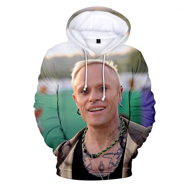 

fashion hooded harajuku sweatshirts pullovers keith flint mens 3d designer hoodies spring autumn, Black